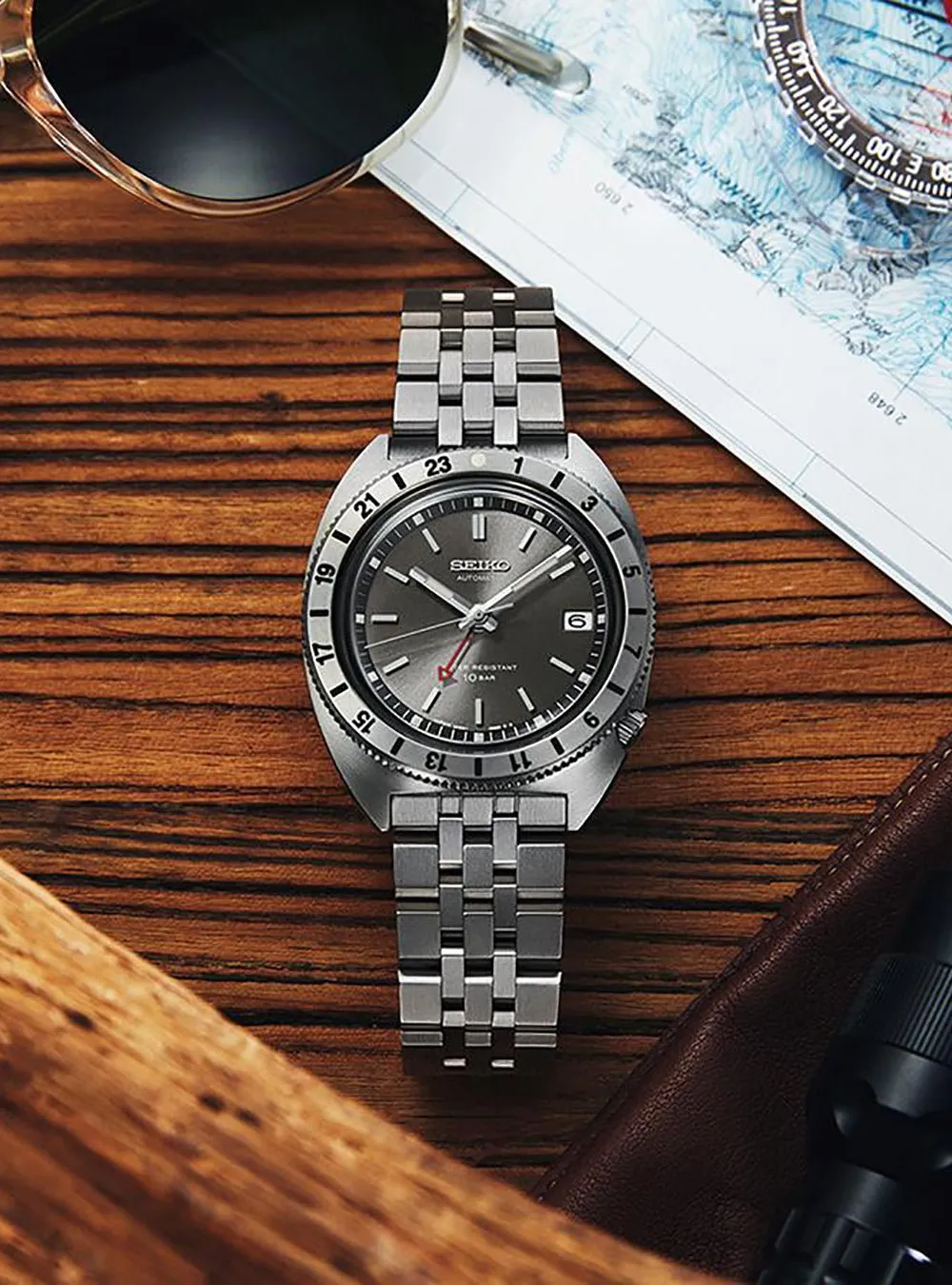 SEIKO WATCH PROSPEX LAND MECHANICAL GMT LIMITED EDITION SBEJ015 / SPB411 MADE IN JAPAN JDM