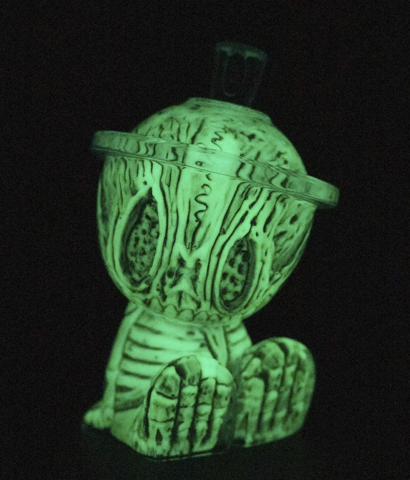 Skelecan Blue Glow Canbot Canz Art Toy by American Gross x Czee13