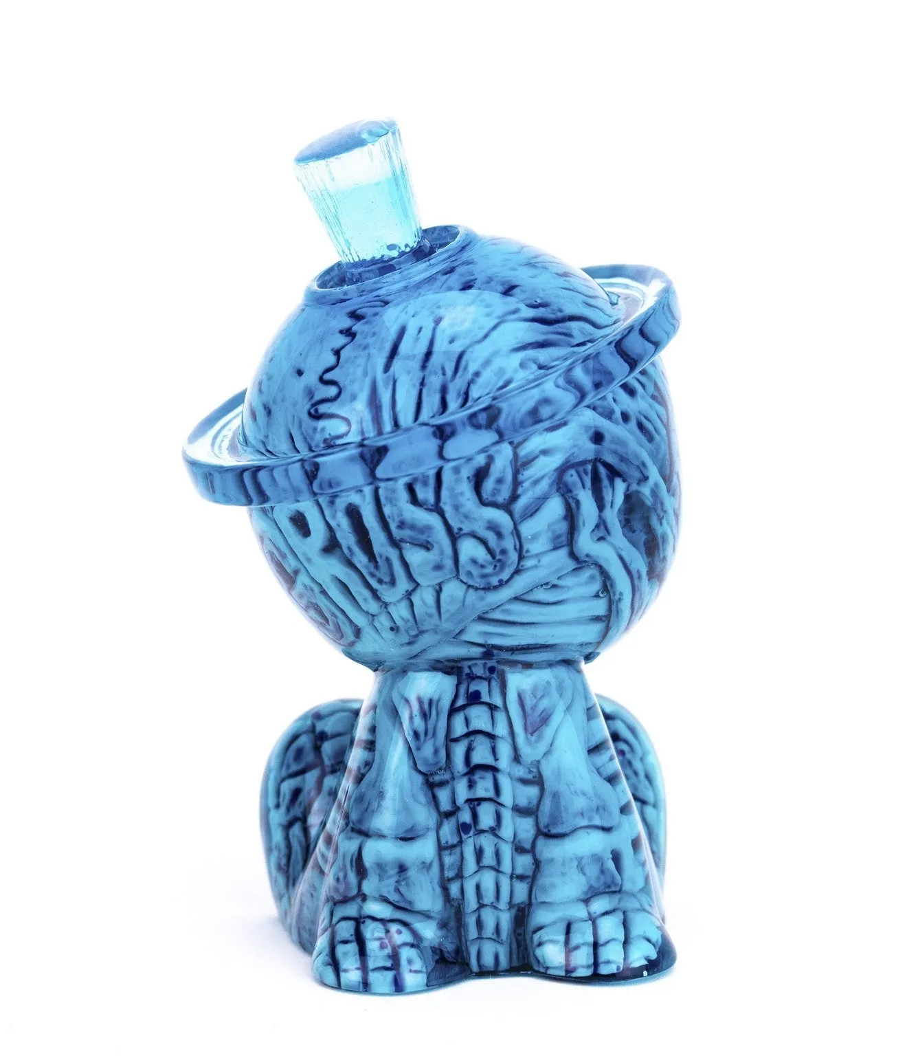 Skelecan Blue Glow Canbot Canz Art Toy by American Gross x Czee13
