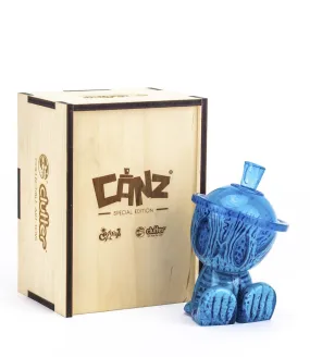 Skelecan Blue Glow Canbot Canz Art Toy by American Gross x Czee13