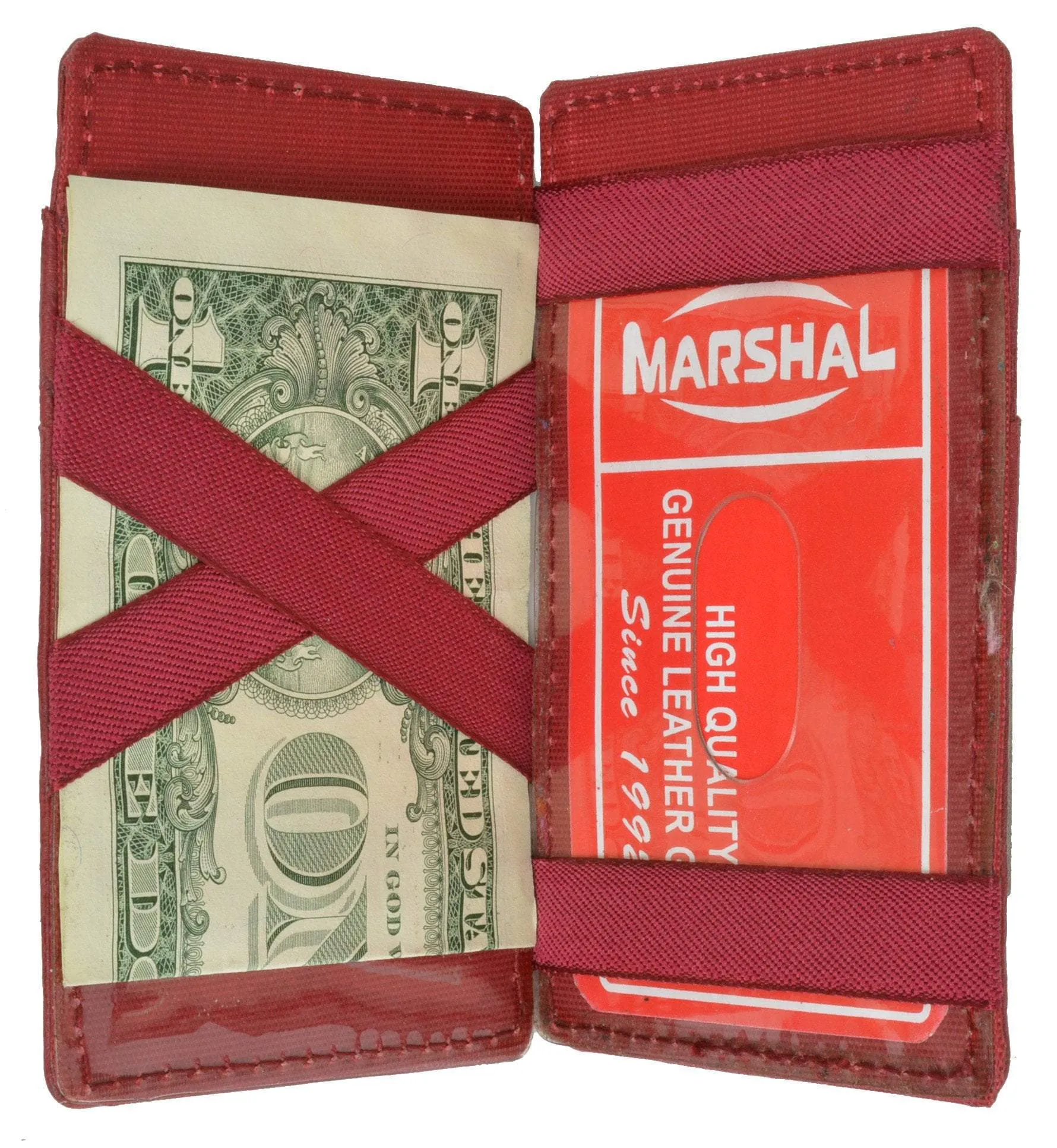 Small Genuine Leather Mens Magic Card Holder Wallet 1420 (C)