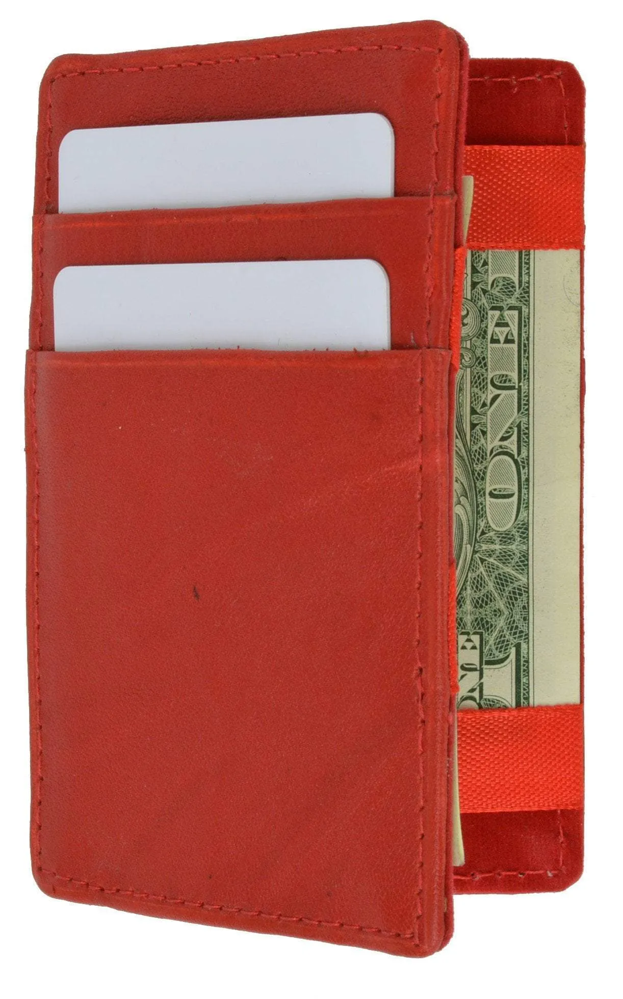 Small Genuine Leather Mens Magic Card Holder Wallet 1420 (C)
