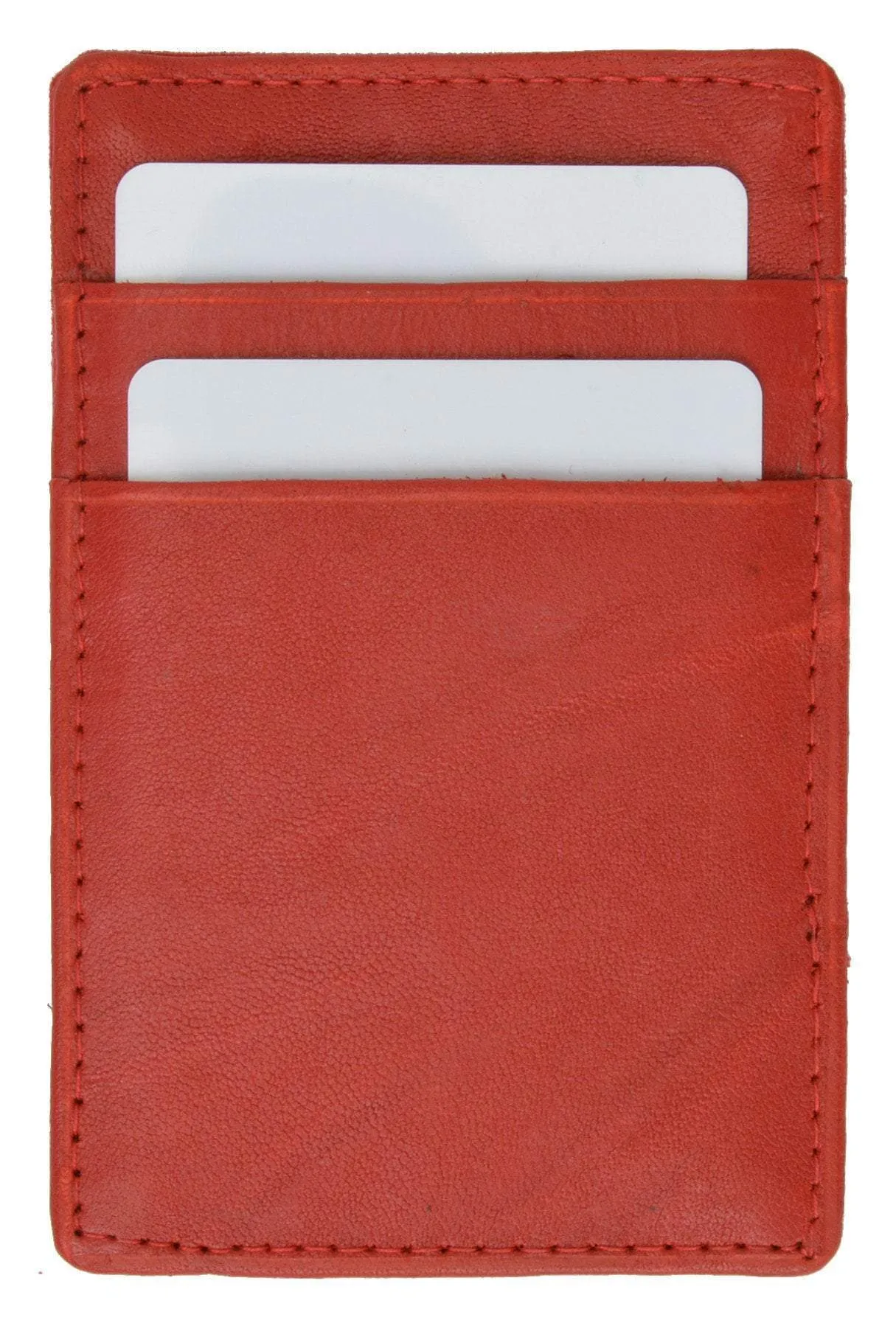 Small Genuine Leather Mens Magic Card Holder Wallet 1420 (C)