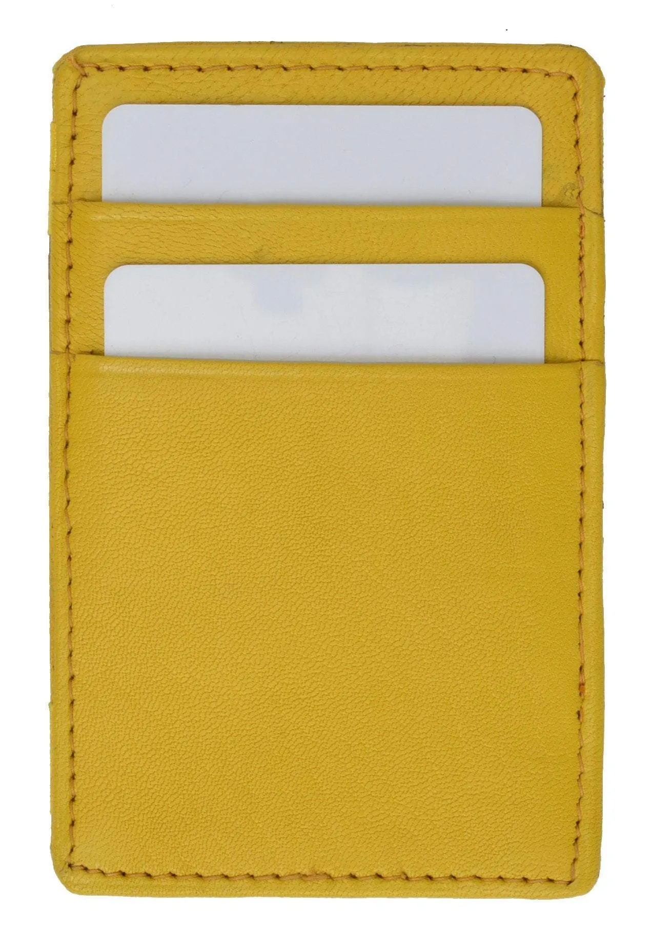 Small Genuine Leather Mens Magic Card Holder Wallet 1420 (C)