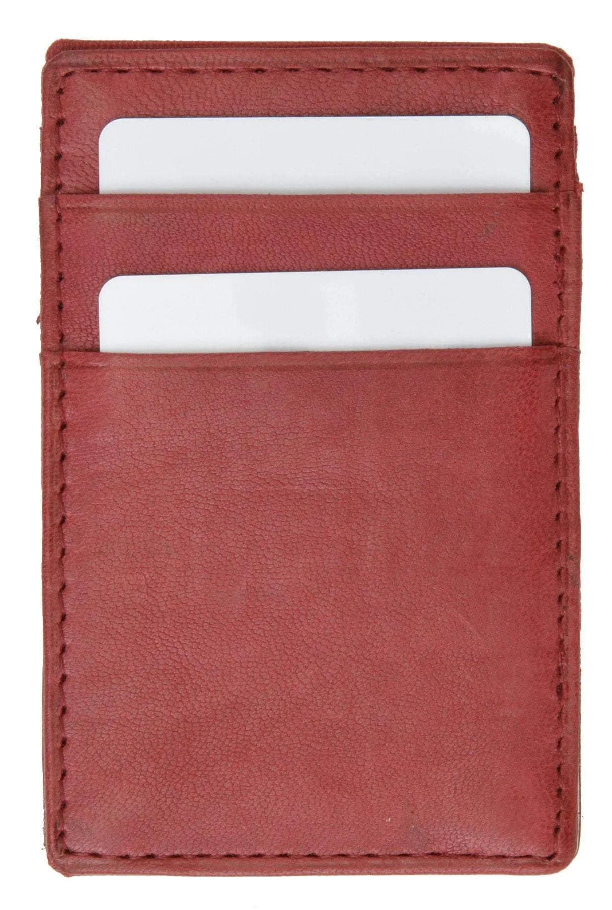 Small Genuine Leather Mens Magic Card Holder Wallet 1420 (C)