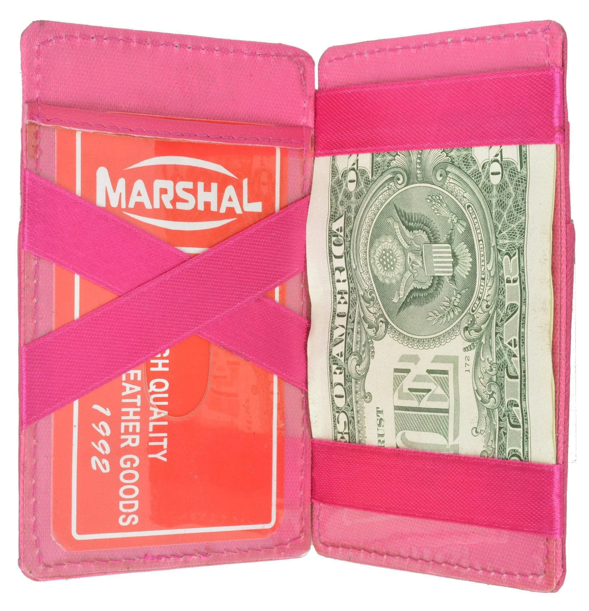 Small Genuine Leather Mens Magic Card Holder Wallet 1420 (C)