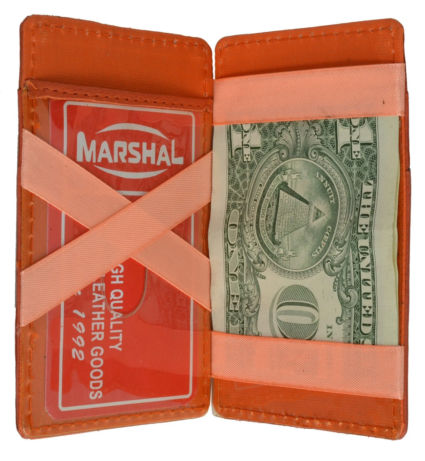 Small Genuine Leather Mens Magic Card Holder Wallet 1420 (C)