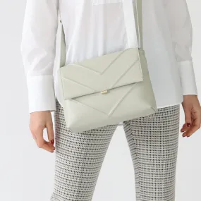 Smoke Recycled Leather Shoulder Bag