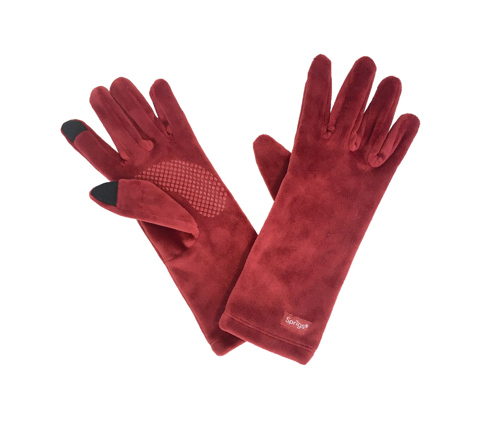 Sprigs Faux Fur Scarf with Velvet Perfect Fit Texting Gloves