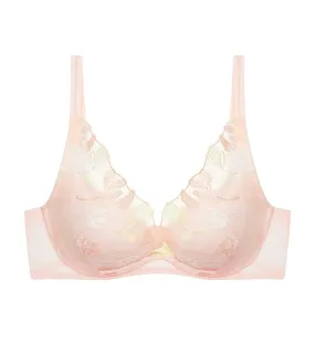 SPRING EMBROIDERY WIRED PUSH UP BRA
