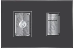 S.T. Dupont James Bond Limited Edition Maxijet Lighter & Cutter Gift Set - Chrome