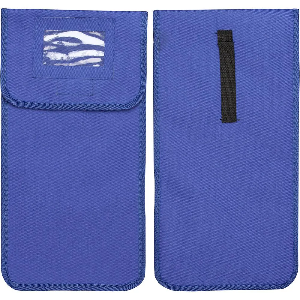 Stylish Blue Folding Cane Pouch Bag For Storage