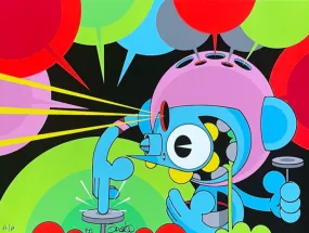 The Button Pusher 2 AP Silkscreen Print by Dalek- James Marshall