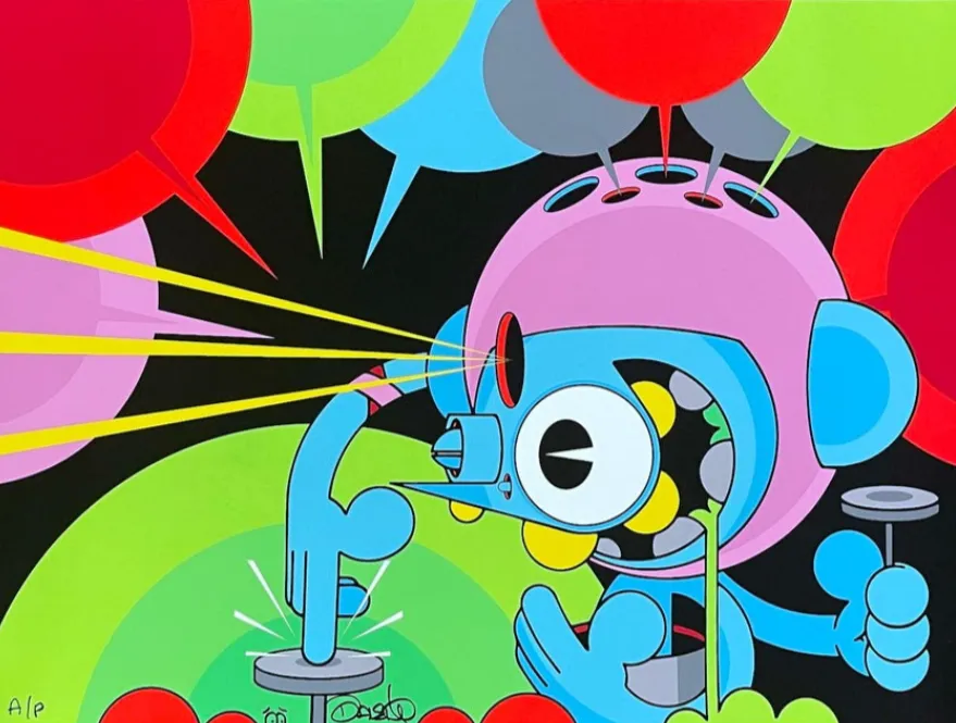 The Button Pusher 2 AP Silkscreen Print by Dalek- James Marshall
