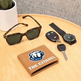 The Citadel, Bulldog Sports Logo, Leather Wallet