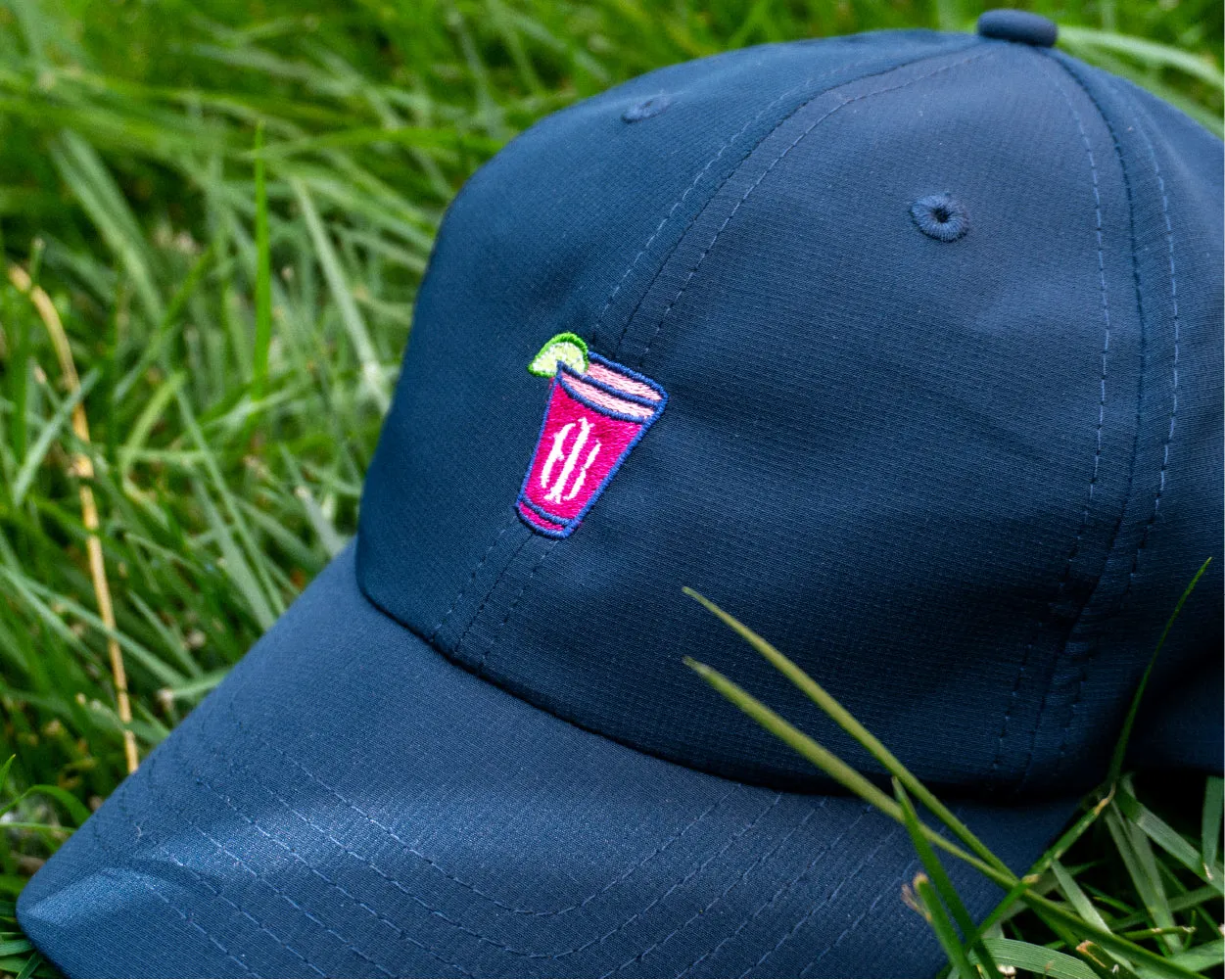The Performance Hat: Navy with Transfusion Icon