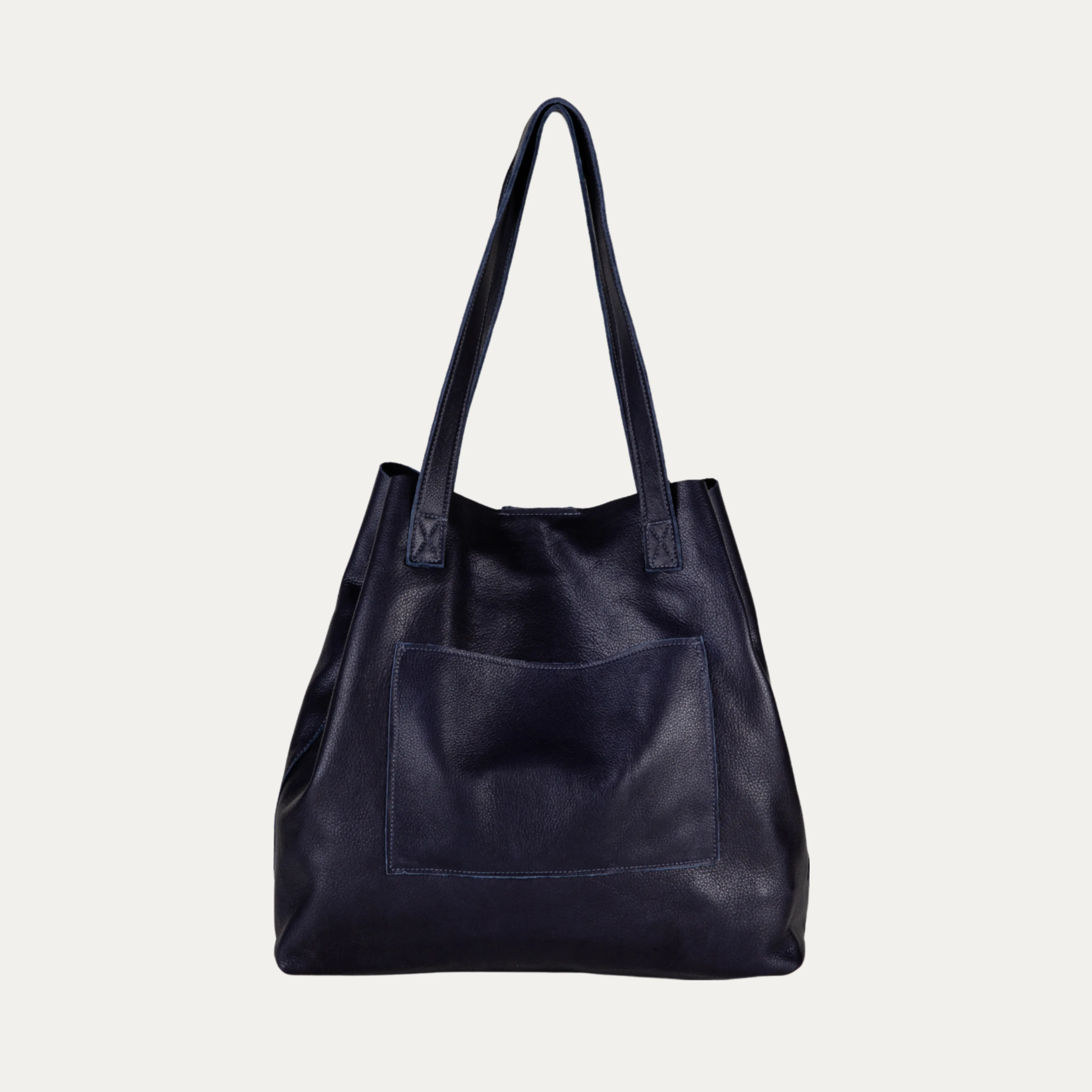 Tote Bag | Navy Leather