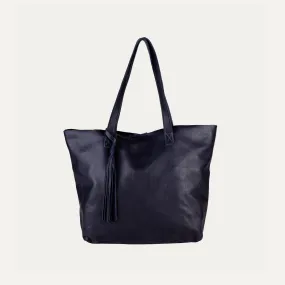 Tote Bag | Navy Leather