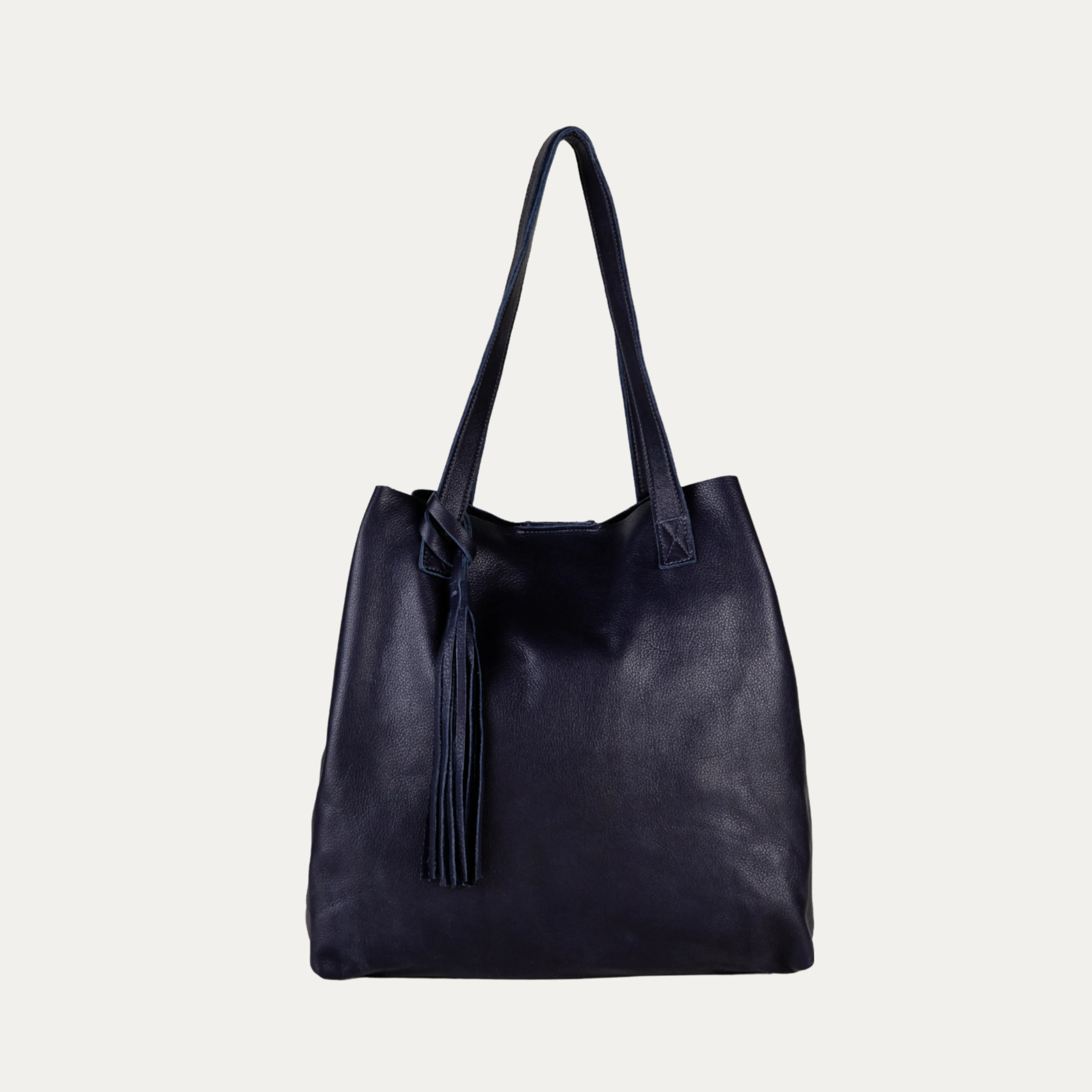 Tote Bag | Navy Leather