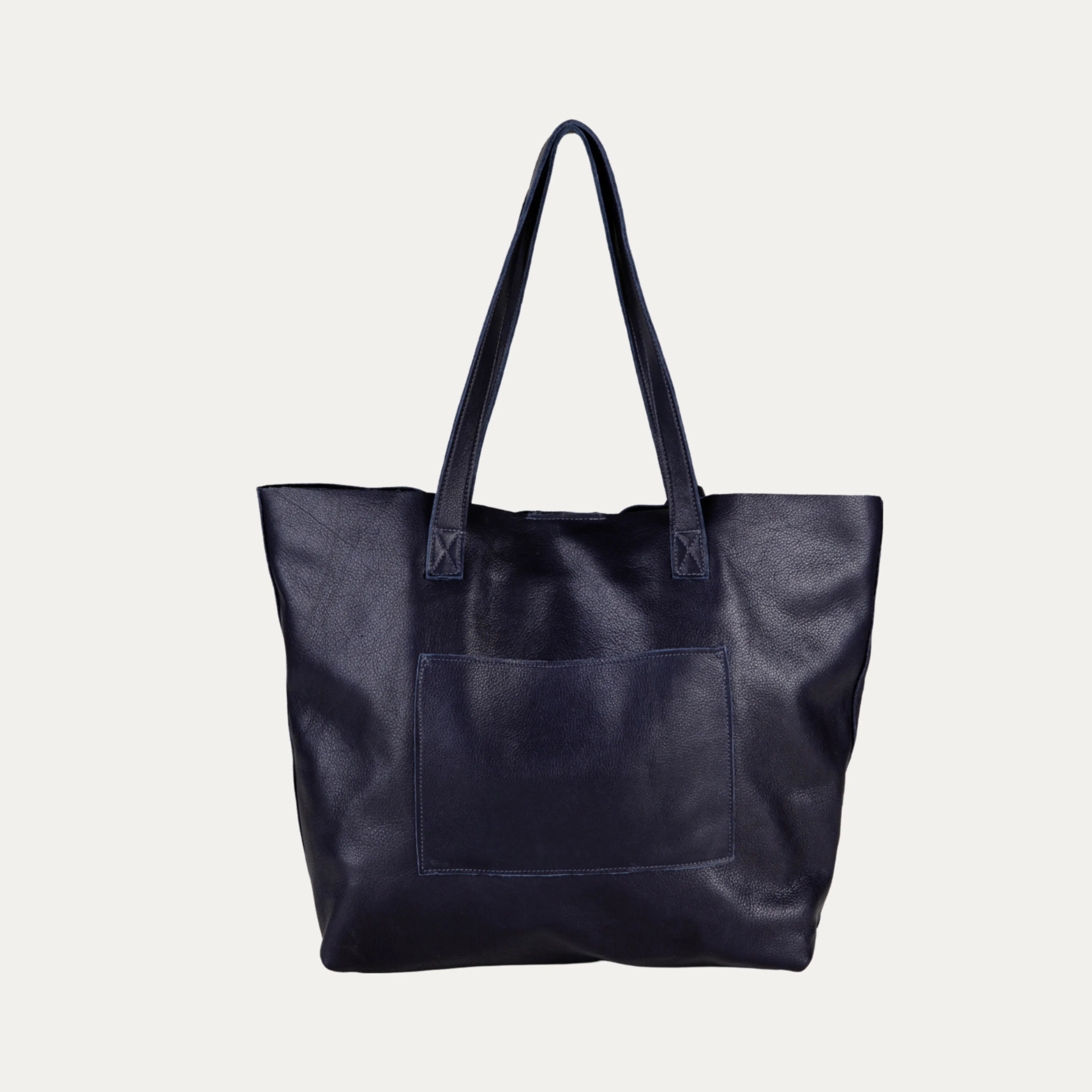 Tote Bag | Navy Leather