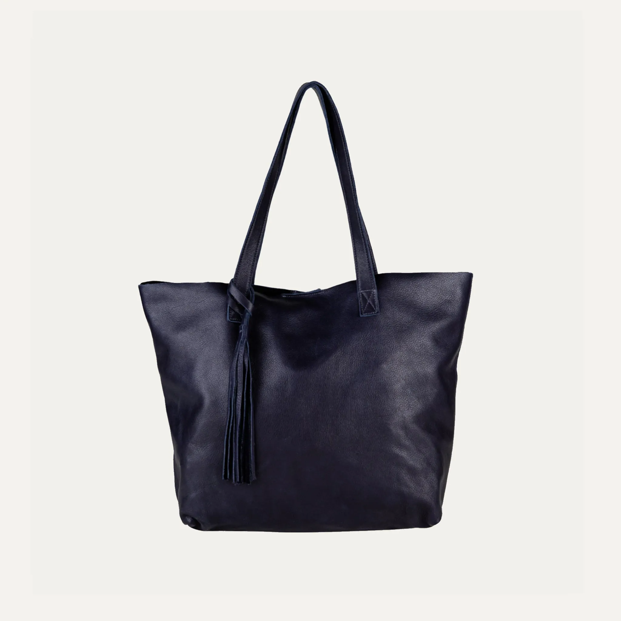 Tote Bag | Navy Leather