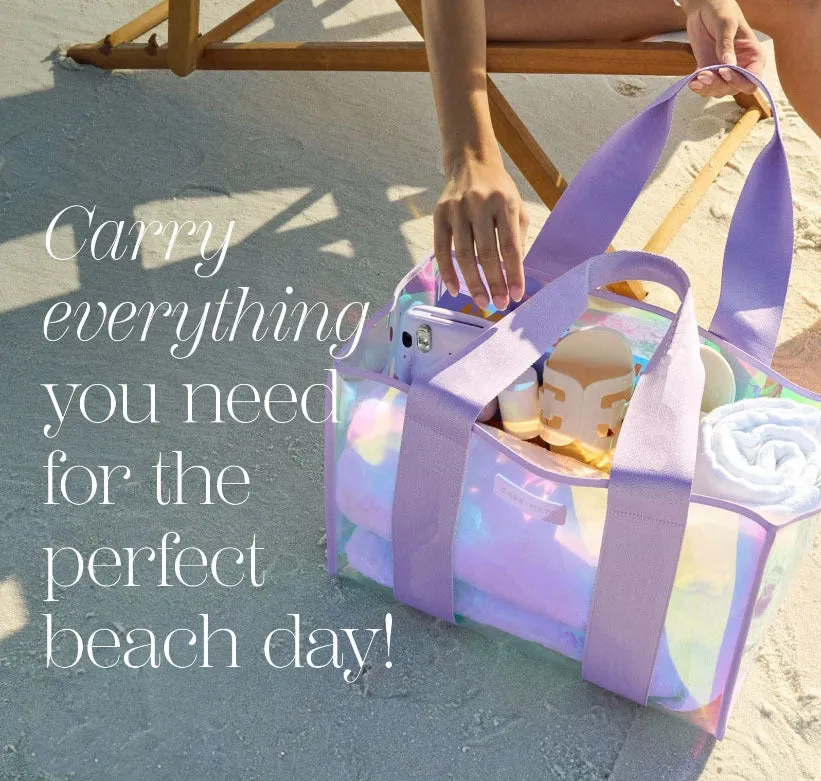 Travel Tote with Phone Pouch Beach Bag