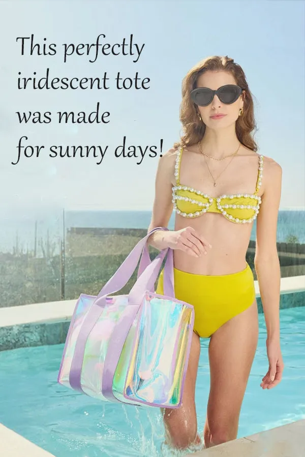 Travel Tote with Phone Pouch Beach Bag
