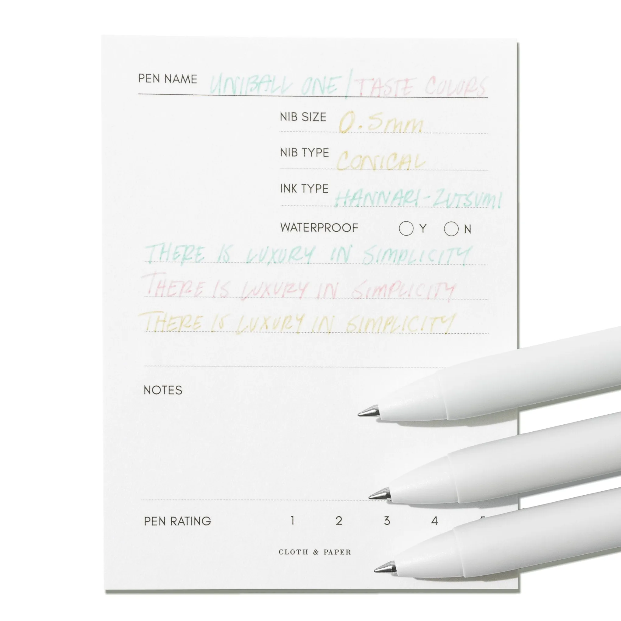 Uni One Gel Pen Set | Limited Edition Taste Colors | 0.5 mm