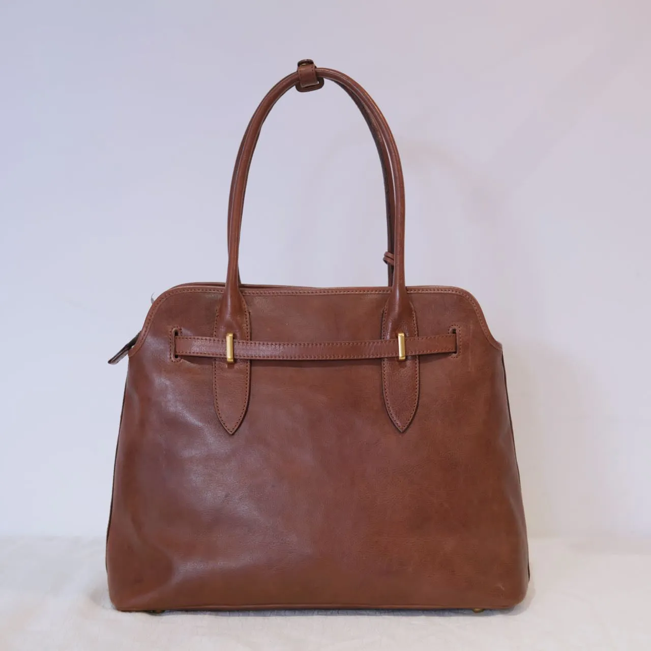 Vegetable-tanned Leather Practical Business Large Capacity Shoulder Bag