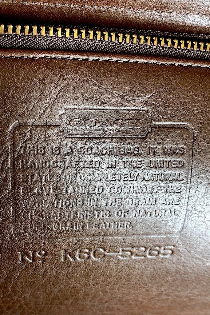 Vintage Brown Coach Messenger Bag