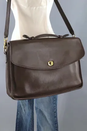 Vintage Brown Coach Messenger Bag
