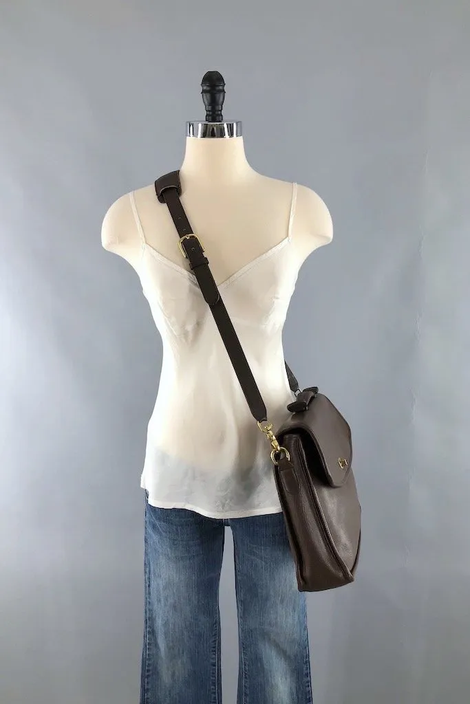 Vintage Brown Coach Messenger Bag