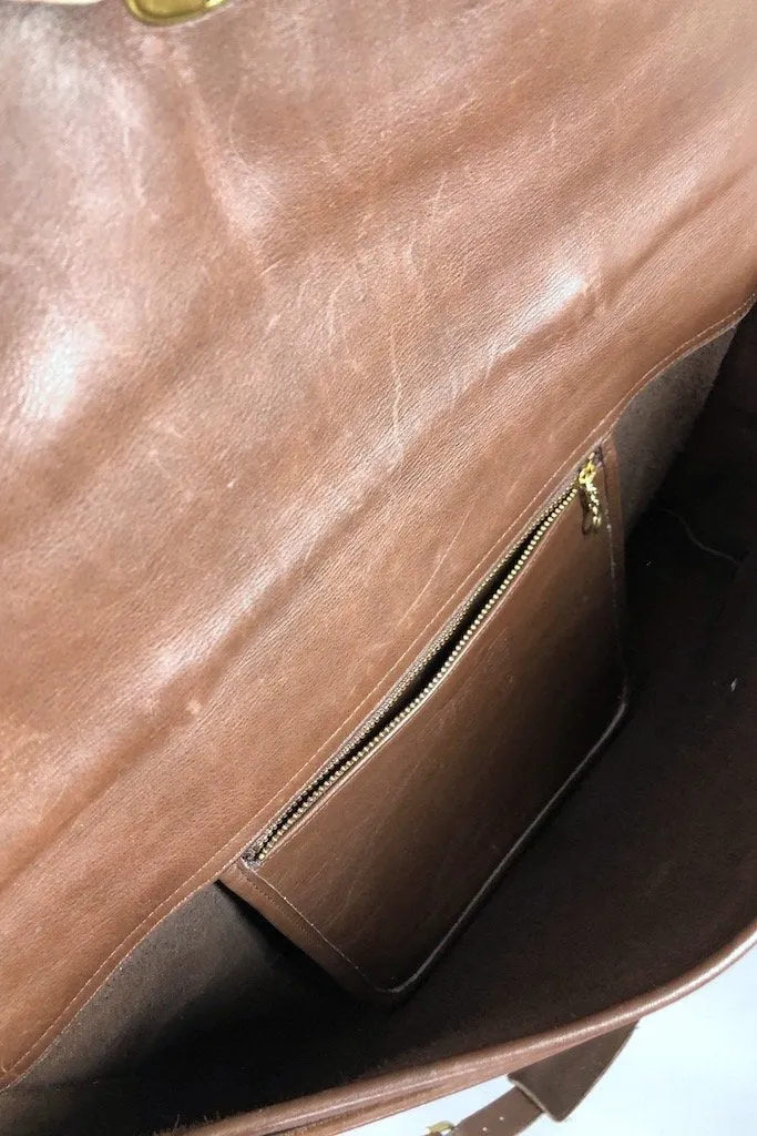 Vintage Brown Coach Messenger Bag