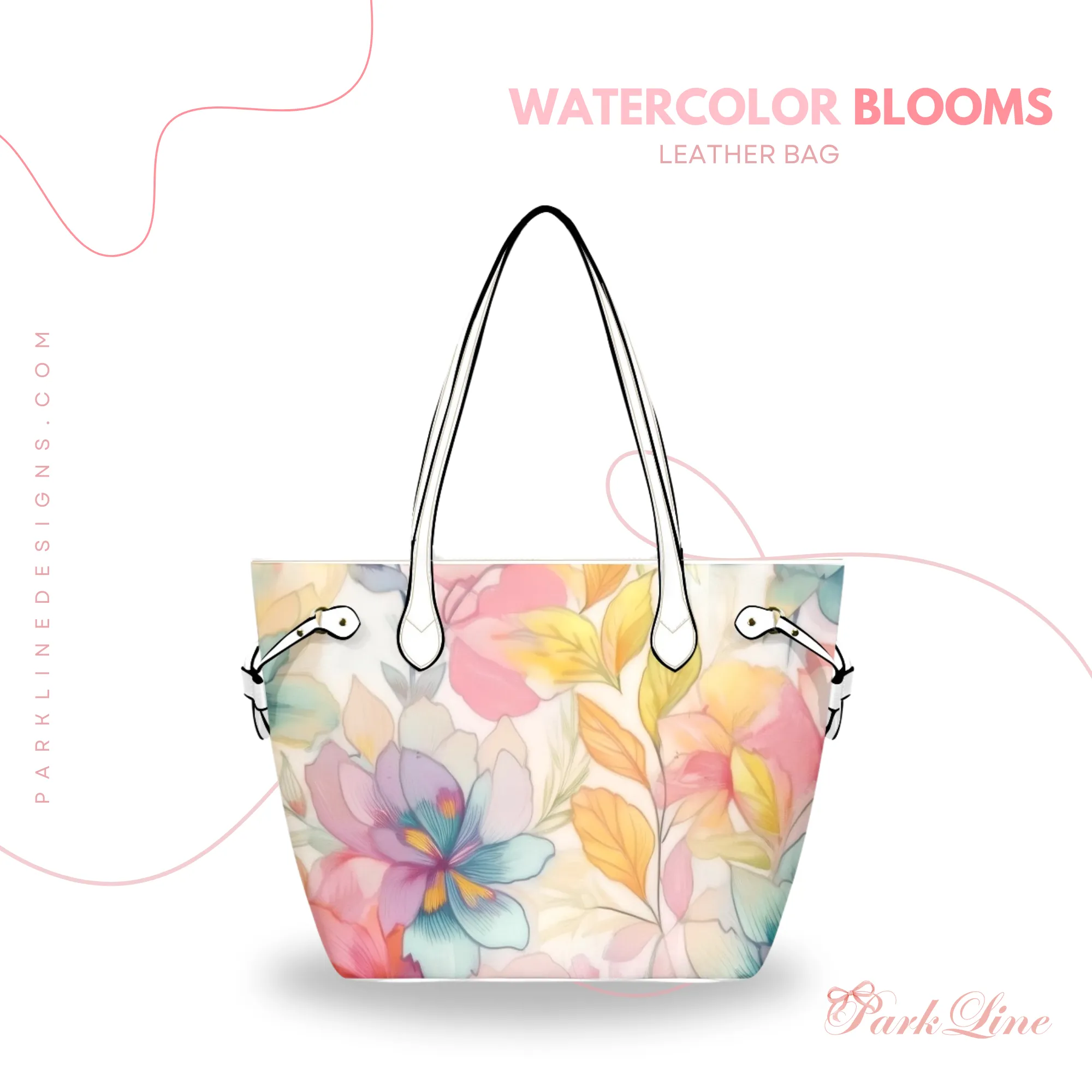 Violet Floral Leather Bag | Perfect Gift for Her | Elegant & Durable Fashion Tote