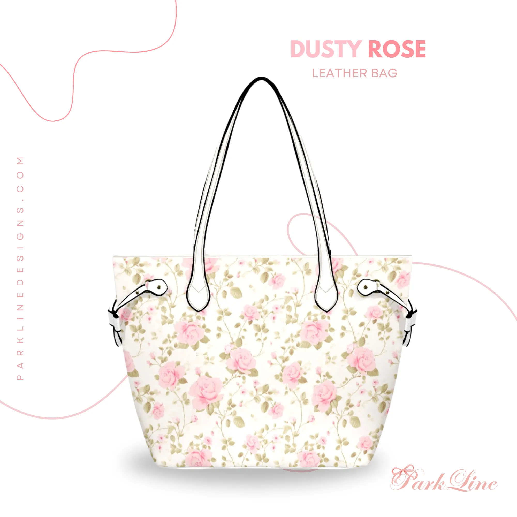 Violet Floral Leather Bag | Perfect Gift for Her | Elegant & Durable Fashion Tote
