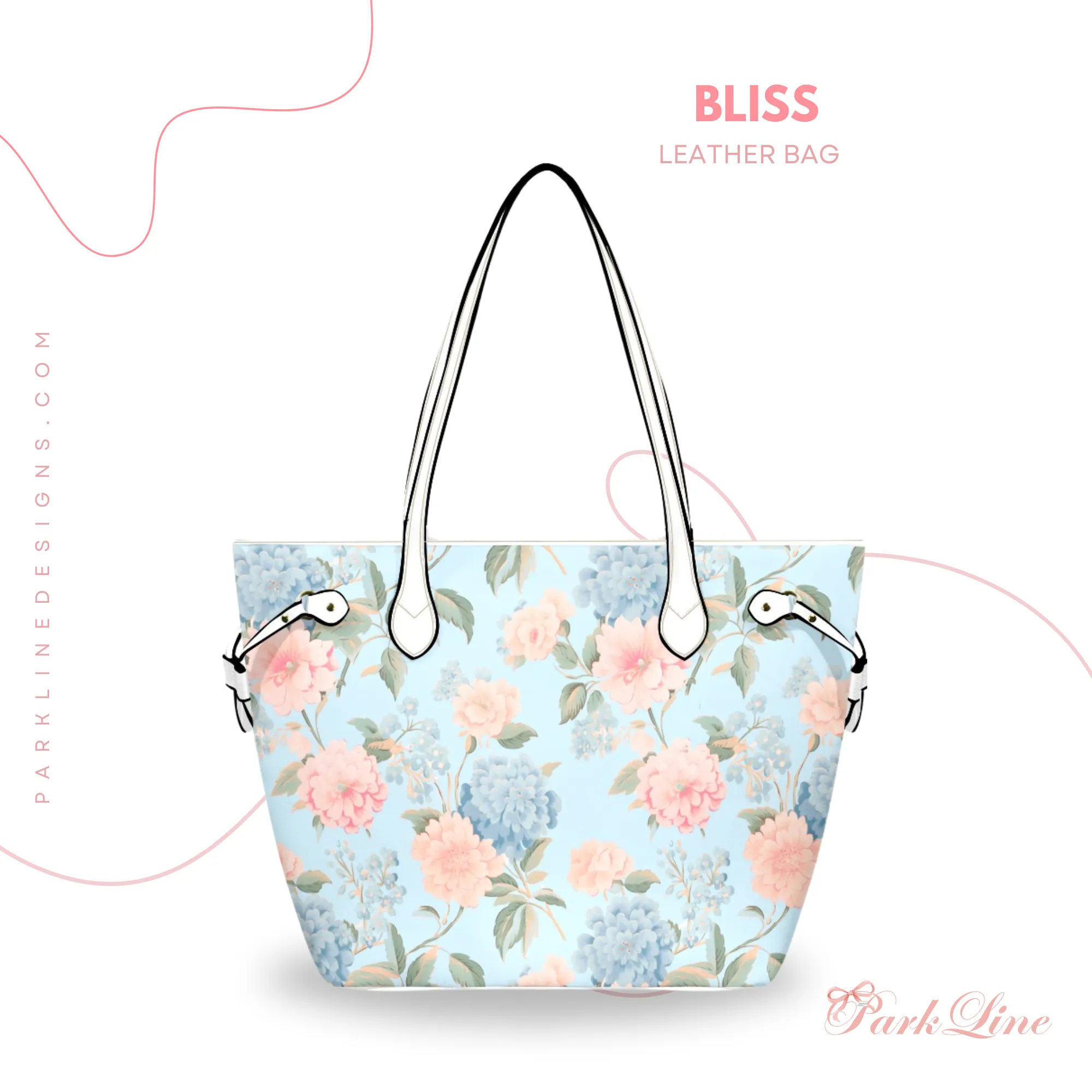 Violet Floral Leather Bag | Perfect Gift for Her | Elegant & Durable Fashion Tote