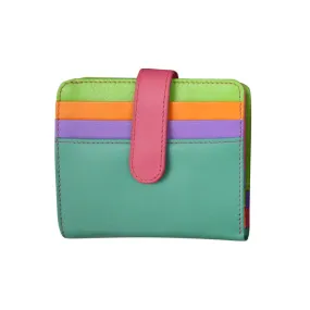 Wallet Small Bifold Palm Beach Leather RFID Blocking 7301
