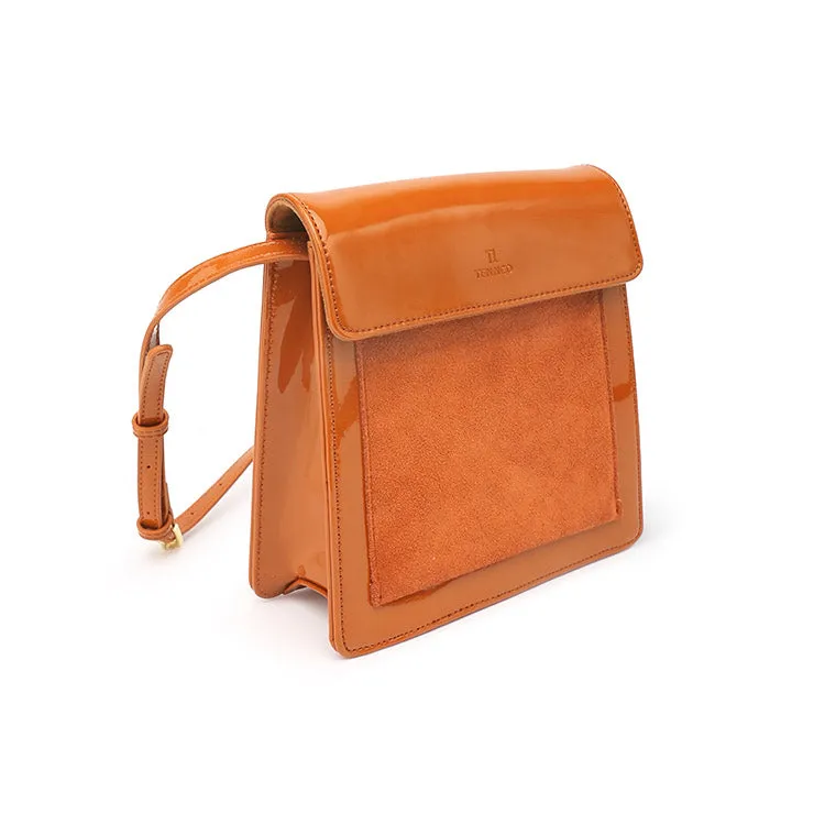 Womens Red Leather Satchel Bag Cute Leather Crossbody Bags for Women