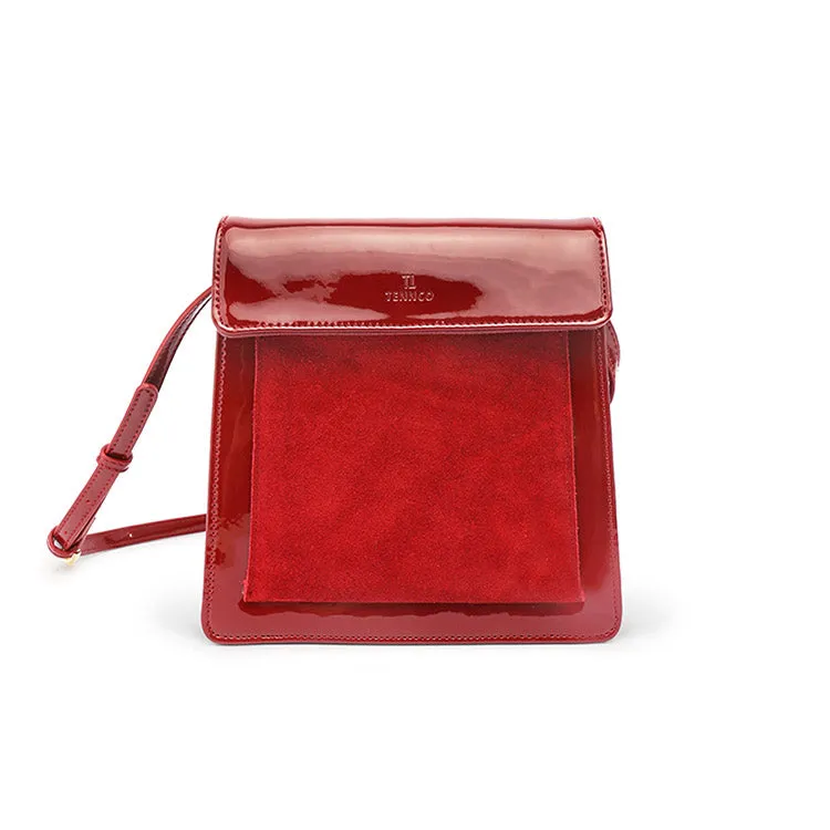Womens Red Leather Satchel Bag Cute Leather Crossbody Bags for Women