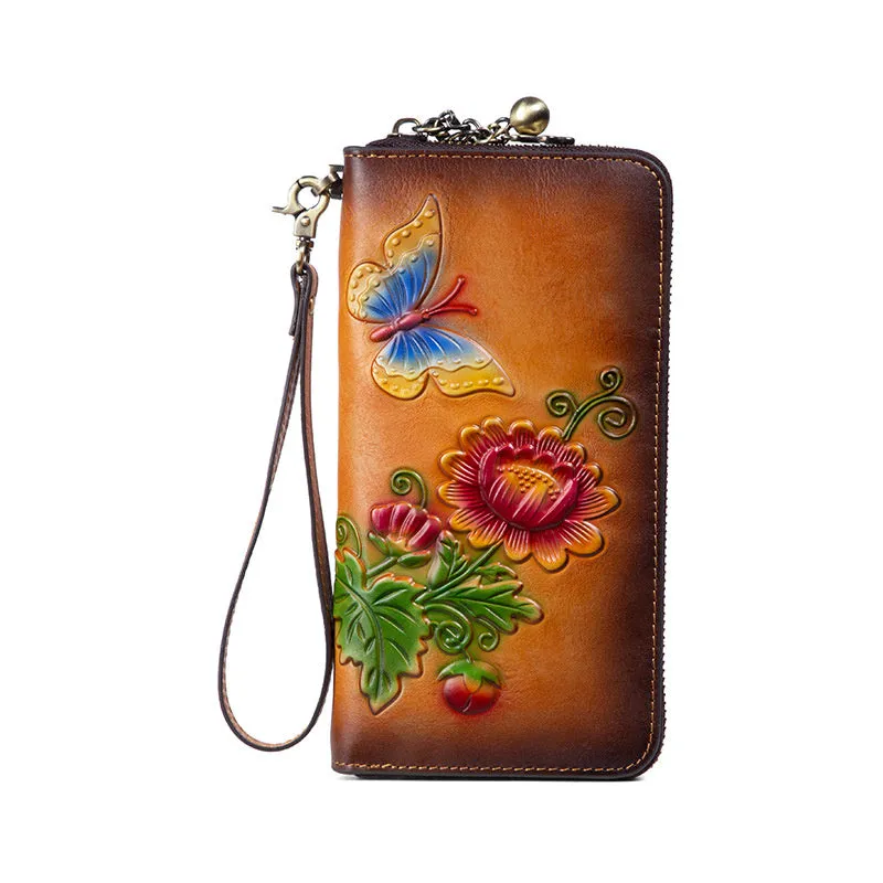 Women's Retro Genuine Leather Vintage Purse Wallet