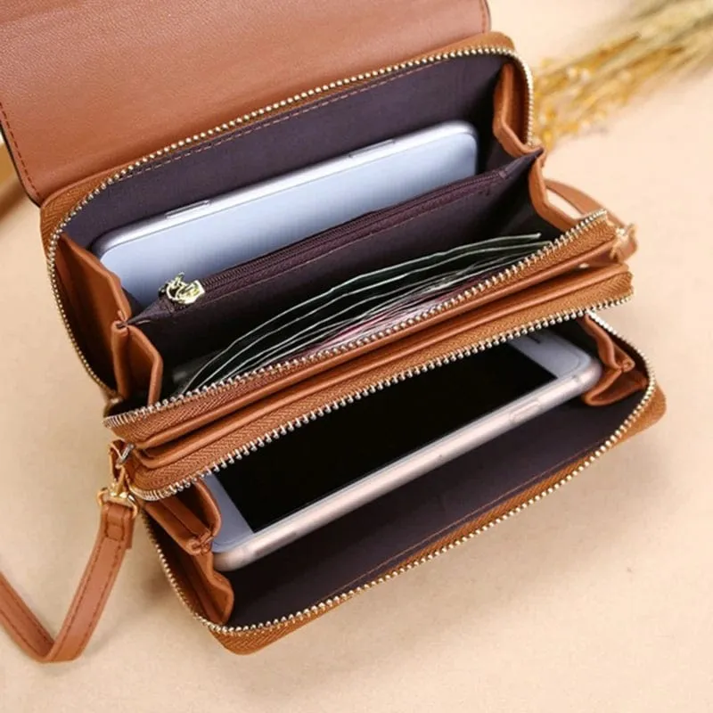 Women's Wallet Korean Handbag Multi Card Large Capacity Casual Shoulder Bag Mobile Phone Packet