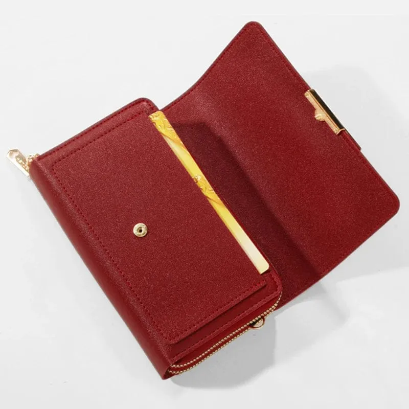 Women's Wallet Korean Handbag Multi Card Large Capacity Casual Shoulder Bag Mobile Phone Packet