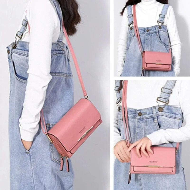 Women's Wallet Korean Handbag Multi Card Large Capacity Casual Shoulder Bag Mobile Phone Packet