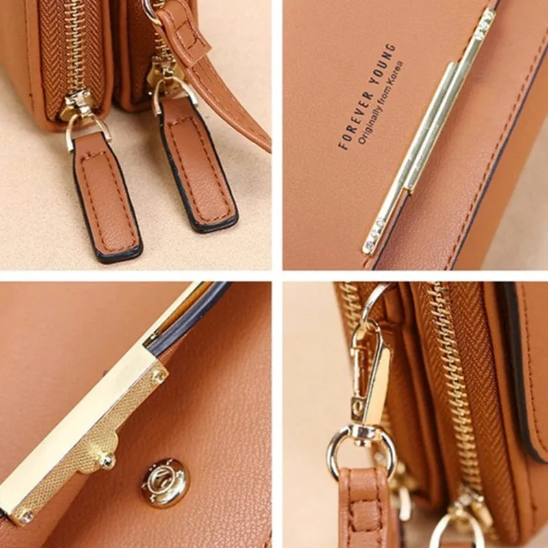 Women's Wallet Korean Handbag Multi Card Large Capacity Casual Shoulder Bag Mobile Phone Packet