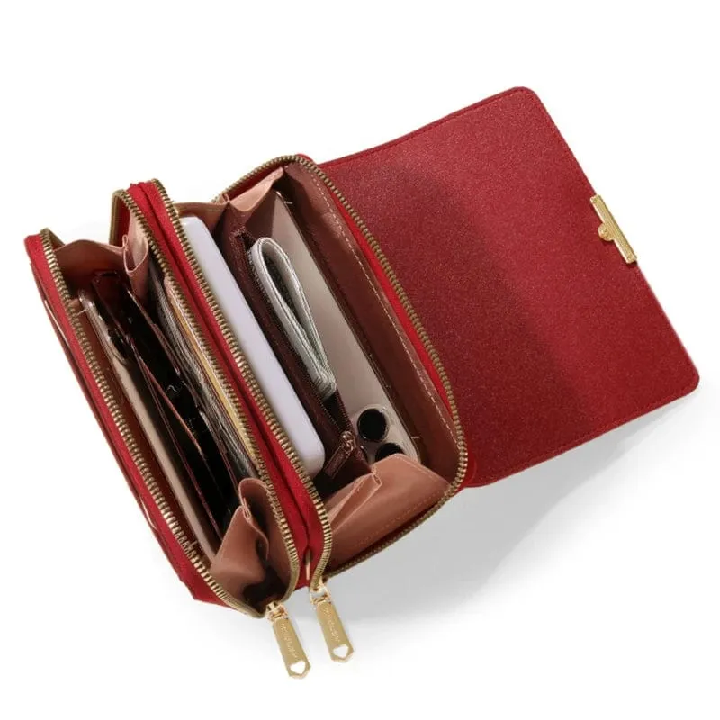 Women's Wallet Korean Handbag Multi Card Large Capacity Casual Shoulder Bag Mobile Phone Packet