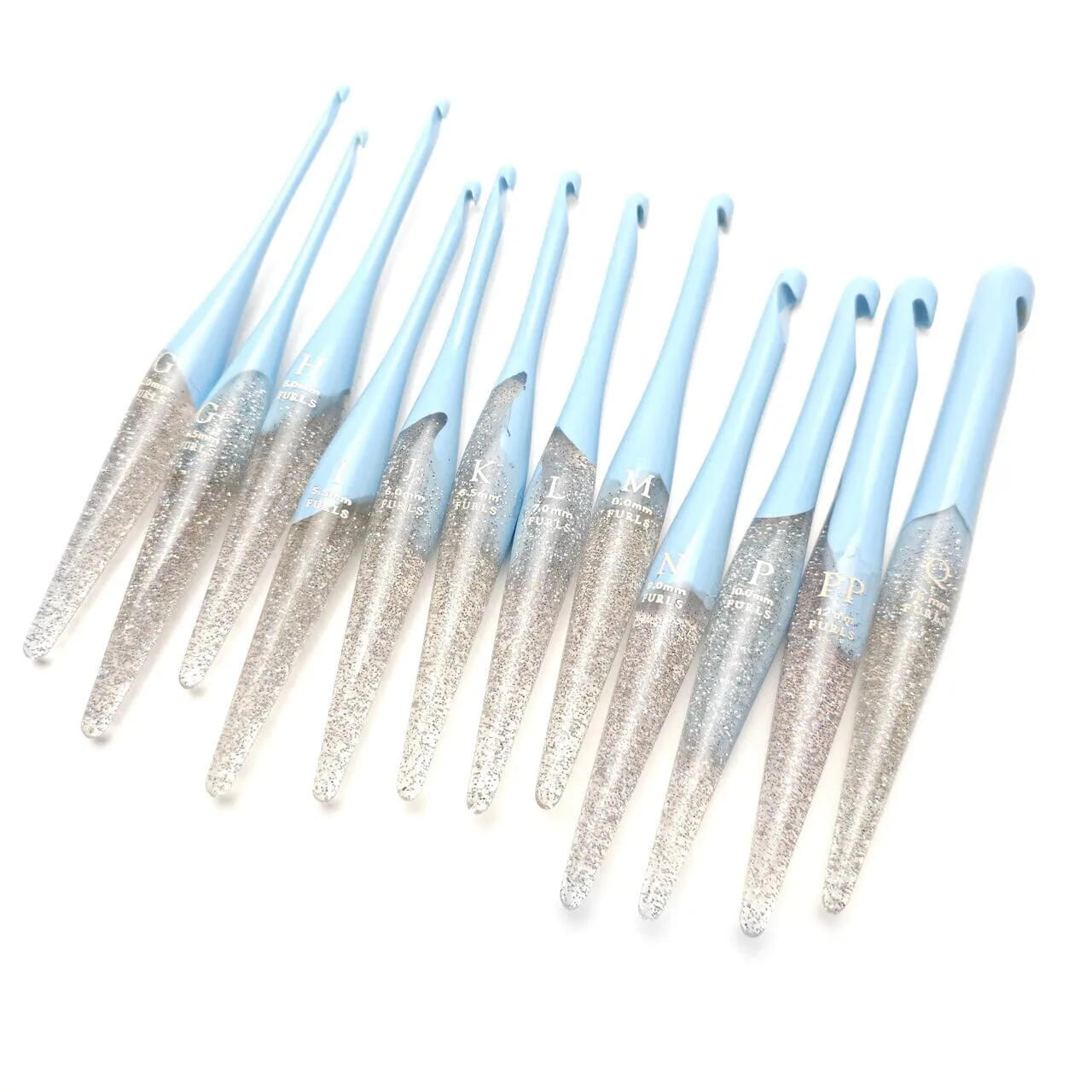 Wonderland Streamline Glitter Crochet Hooks