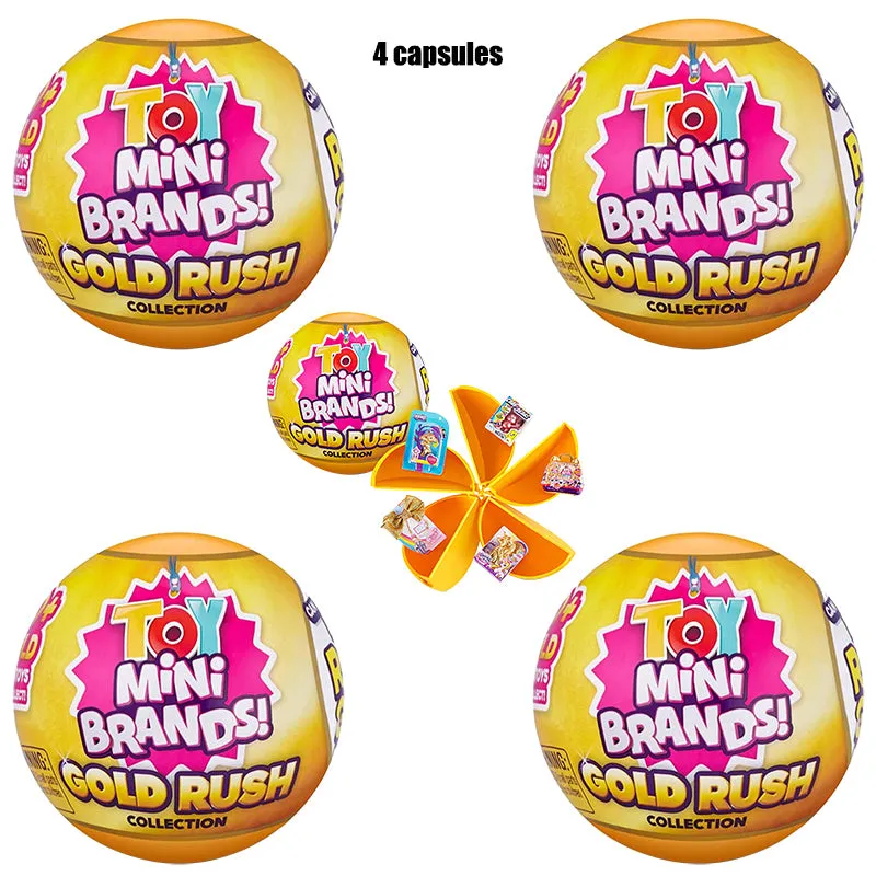 Zuru 5 Surprise Toy Mini Brands Gold Rush Collection Limited Edition 2-4 capsules <Free Shipping>